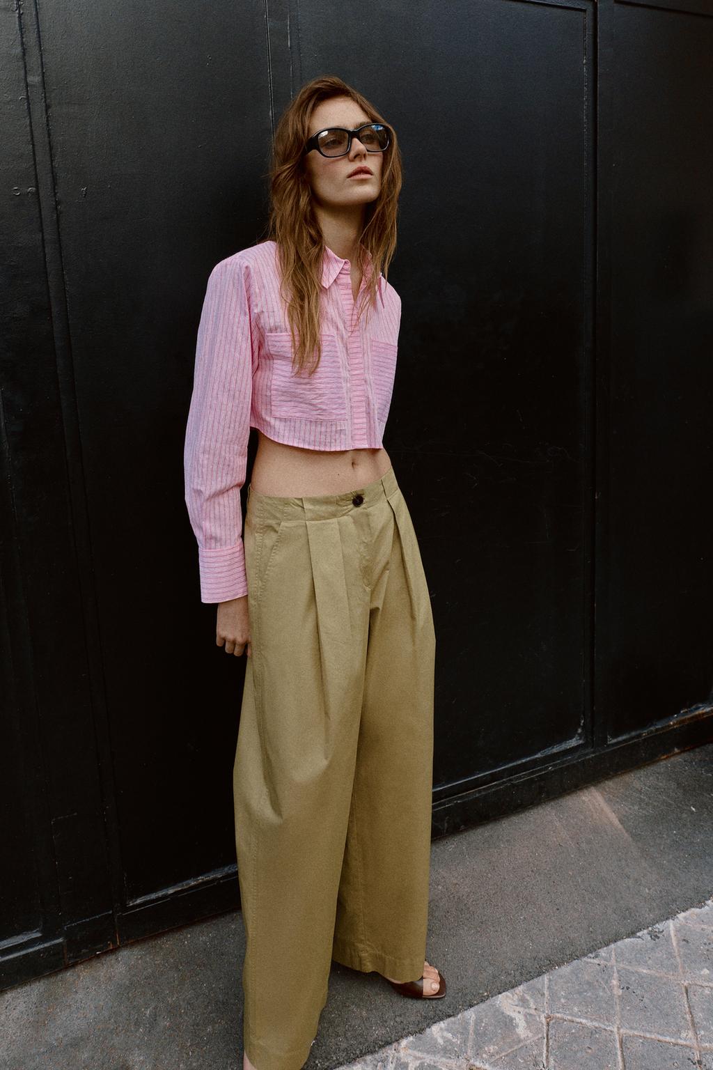 РУБАШКА В ПОЛОСКУ С КОРОТКИМ РУКАВОМ