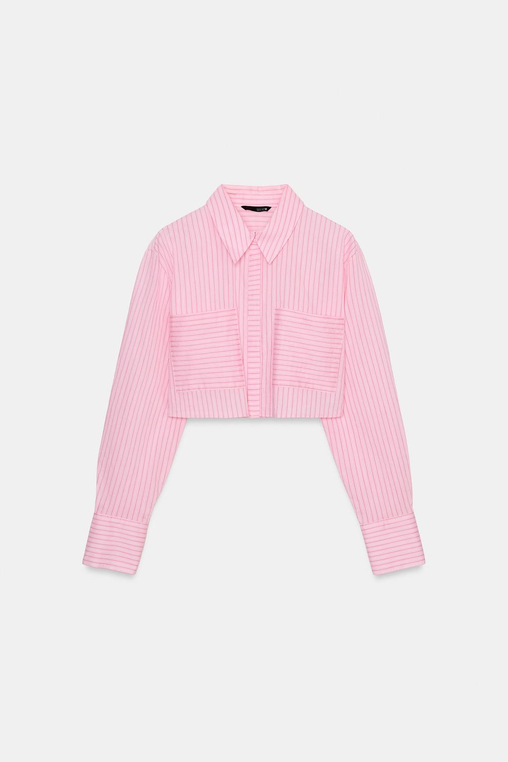 РУБАШКА В ПОЛОСКУ С КОРОТКИМ РУКАВОМ