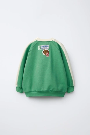 Толстовка с надписью и контрастными полосами- Заказать в России