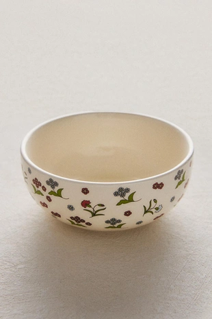 Детская миска из фарфора с цветочным узором- Заказать в России