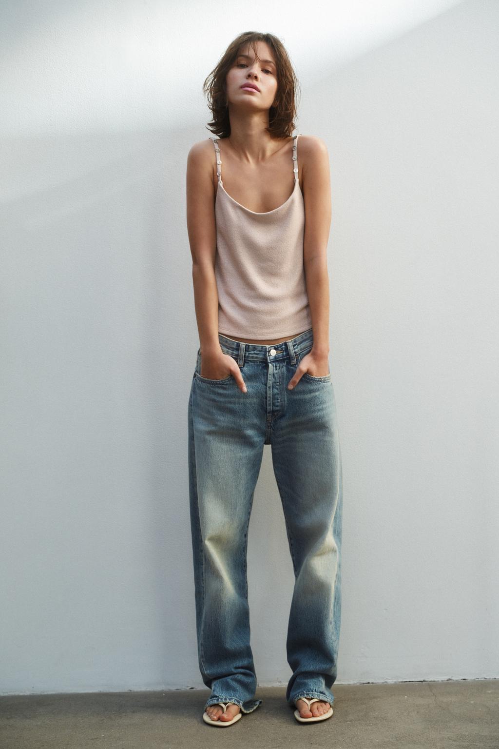 ДЖИНСЫ TRF  СО СРЕДНЕЙ ПОСАДКОЙ