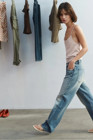 Джинсы Trf  со средней посадкой- Заказать в России