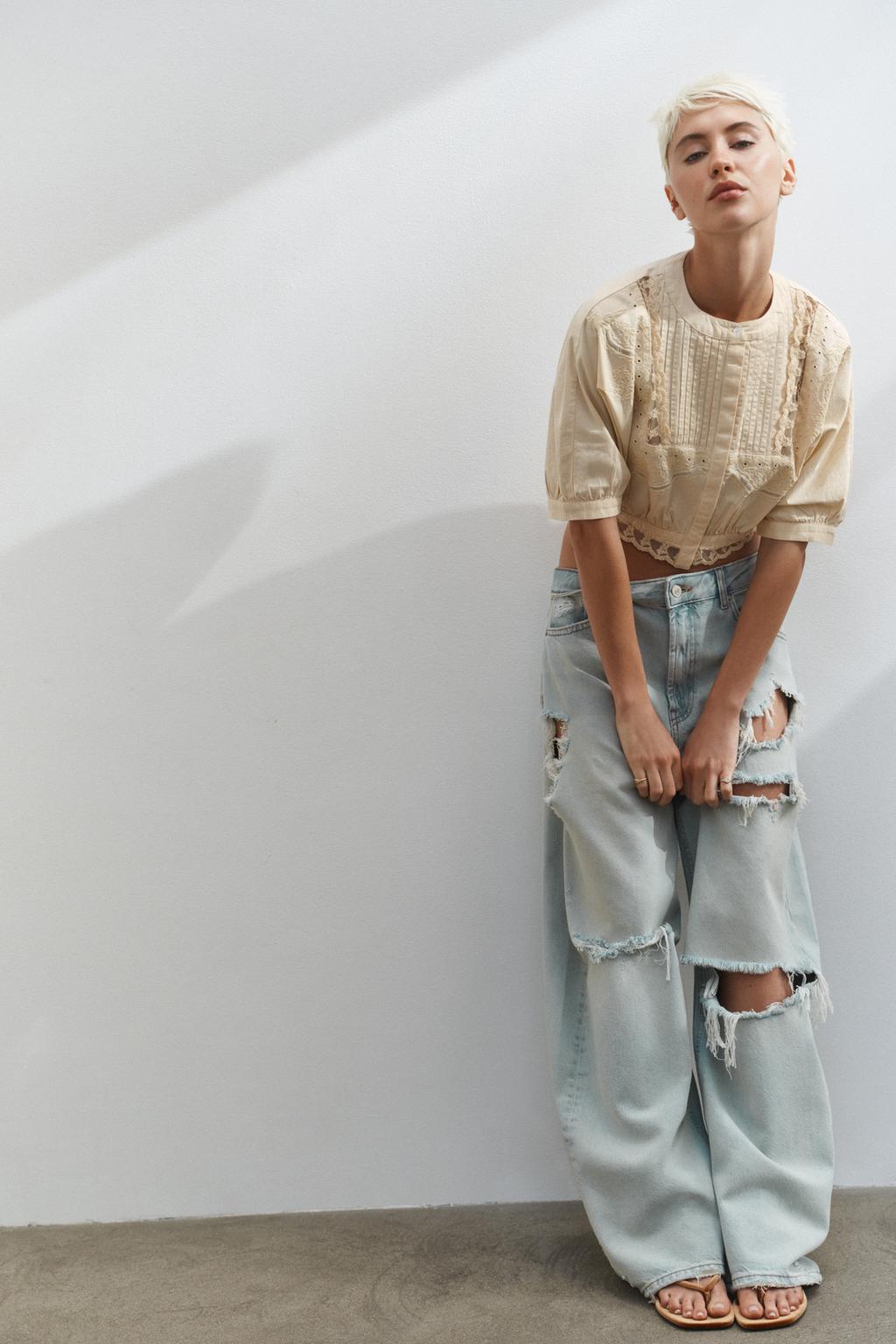 ДЖИНСЫ TRF Багги СО СРЕДНЕЙ ПОСАДКОЙ