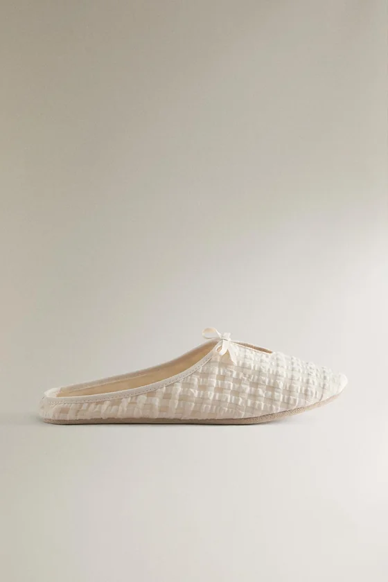 Туфли-сабо в клетку gingham