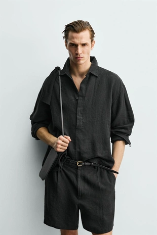 Поло из 100% льна- Заказать в России