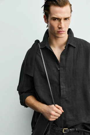 Поло из 100% льна- Заказать в России