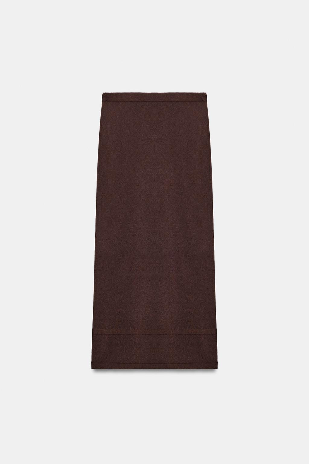 ПРЯМАЯ ТРИКОТАЖНАЯ ЮБКА