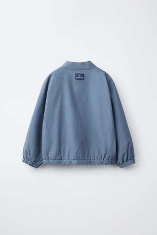 Бомбер из хлопка и льна- Заказать в России