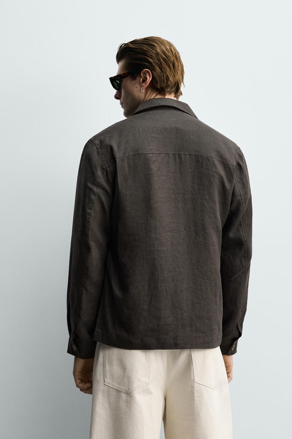 КУРТКА-РУБАШКА ИЗ 100% ЛЬНА