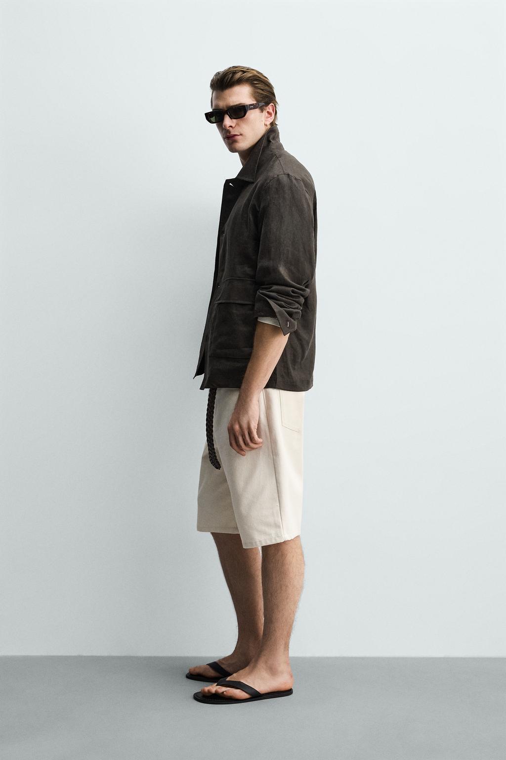 КУРТКА-РУБАШКА ИЗ 100% ЛЬНА