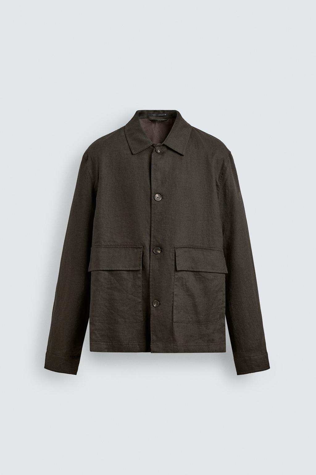 КУРТКА-РУБАШКА ИЗ 100% ЛЬНА