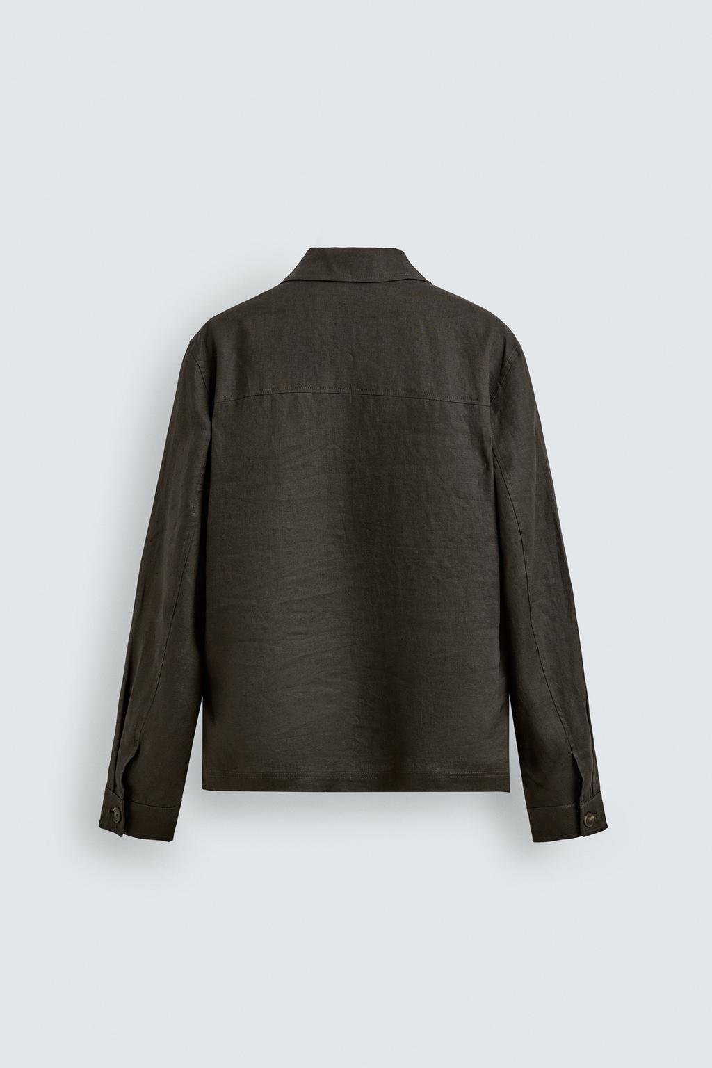 КУРТКА-РУБАШКА ИЗ 100% ЛЬНА