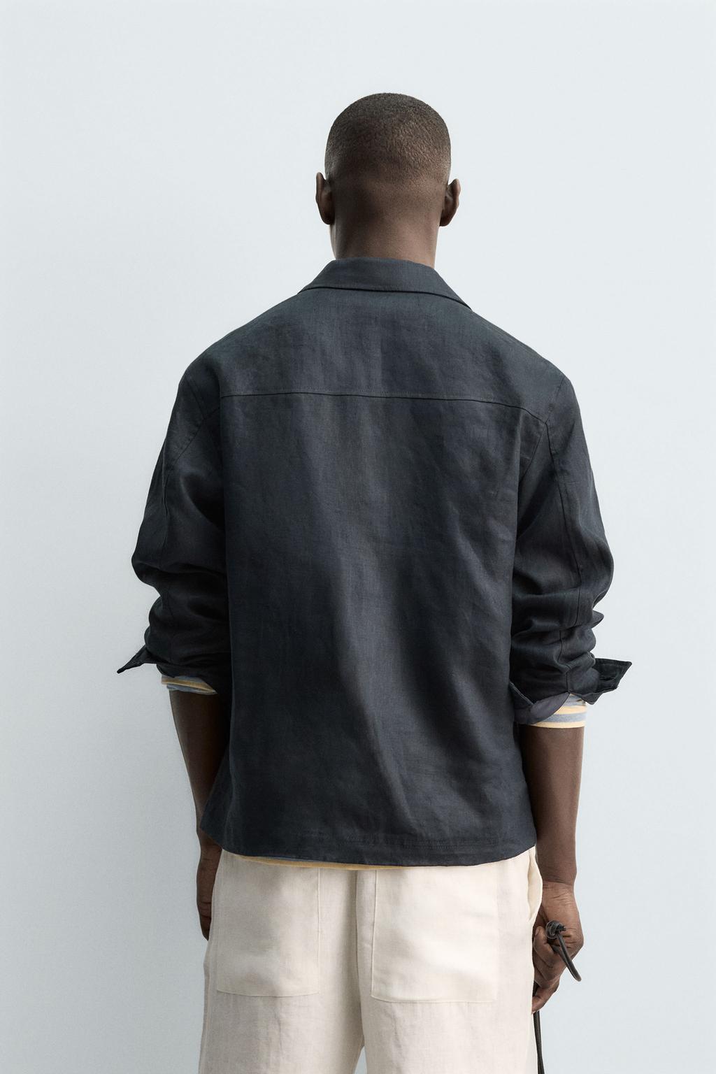 КУРТКА-РУБАШКА ИЗ 100% ЛЬНА