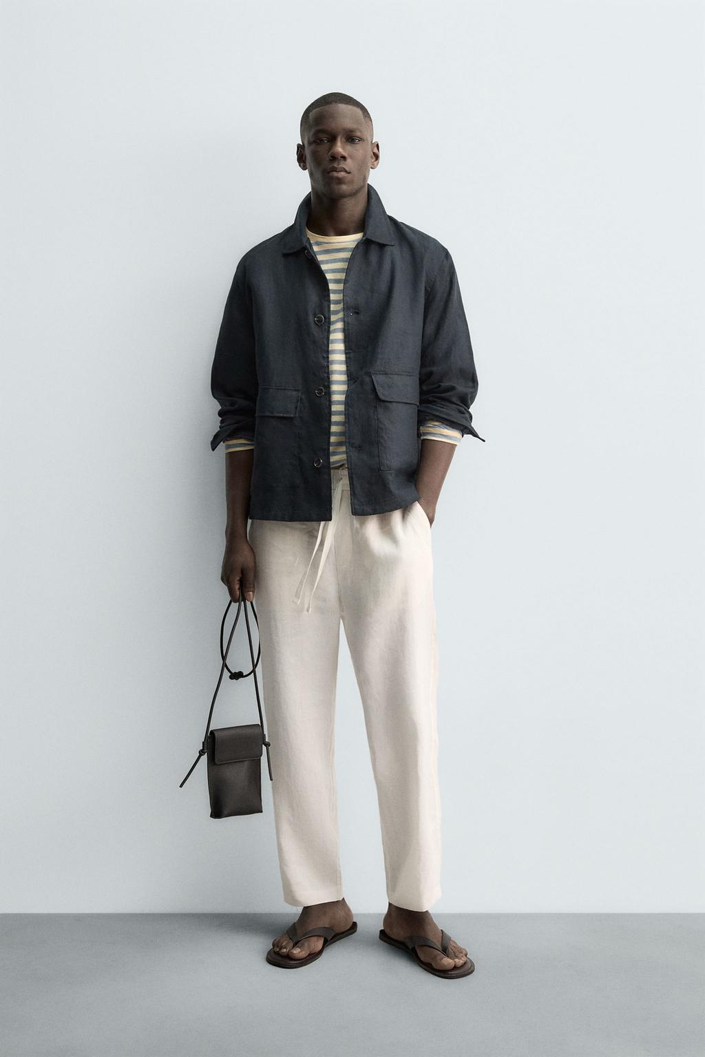 КУРТКА-РУБАШКА ИЗ 100% ЛЬНА