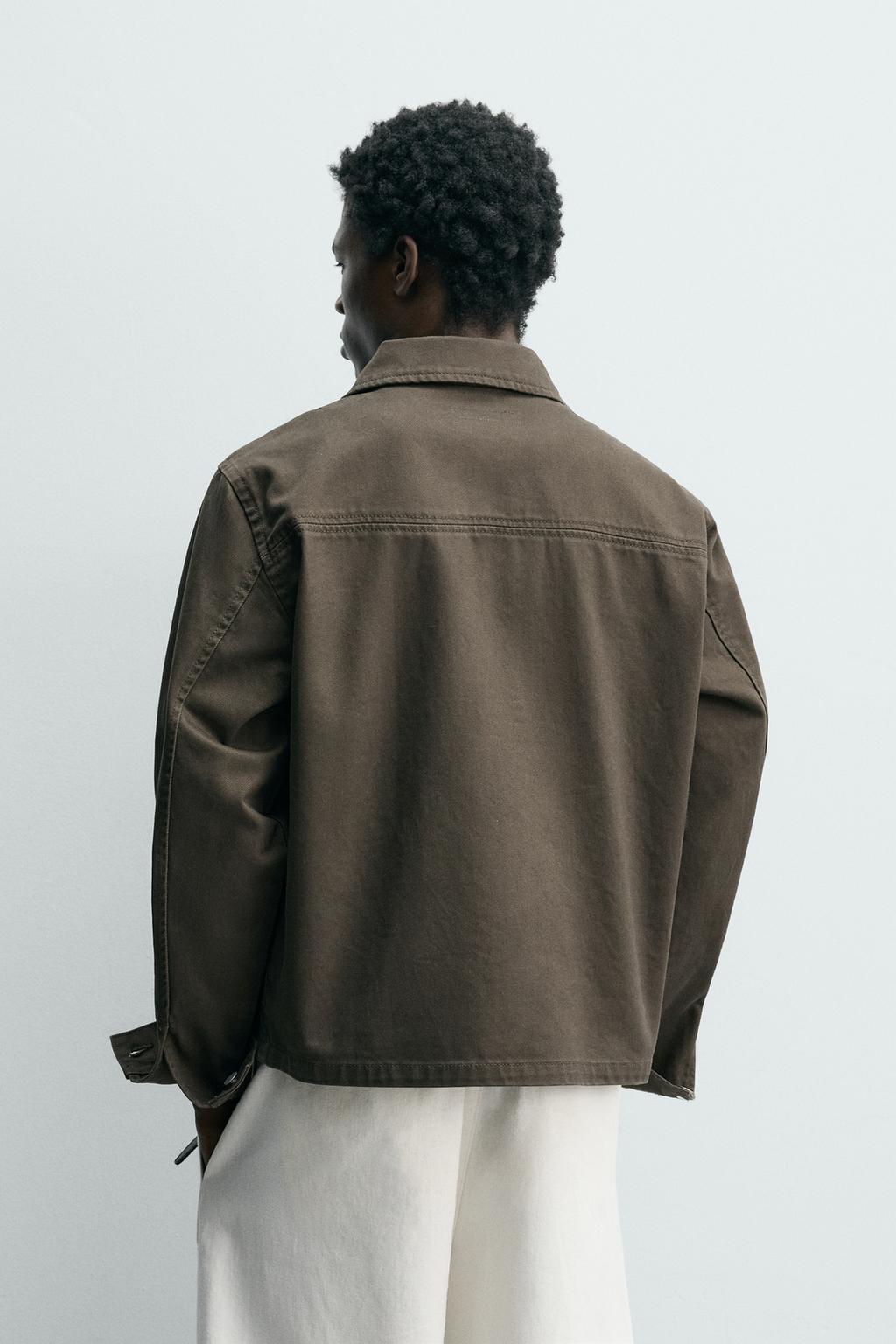 КУРТКА-РУБАШКА КЛАССИЧЕСКОГО КРОЯ С МОЛНИЕЙ