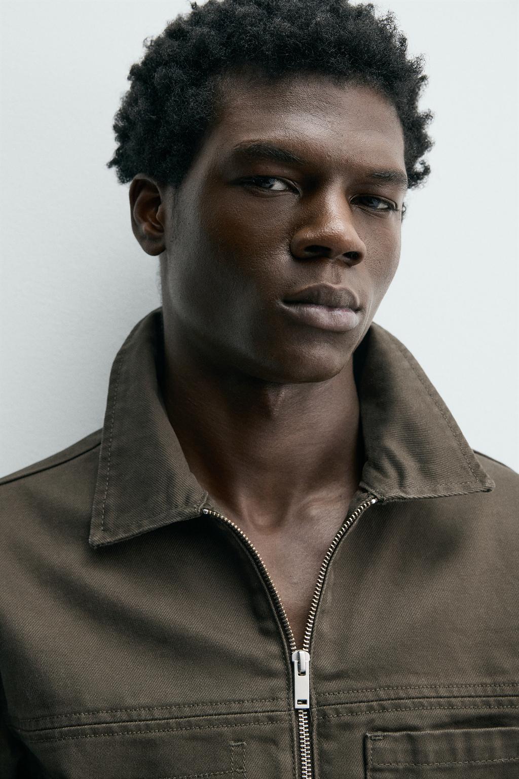 КУРТКА-РУБАШКА КЛАССИЧЕСКОГО КРОЯ С МОЛНИЕЙ