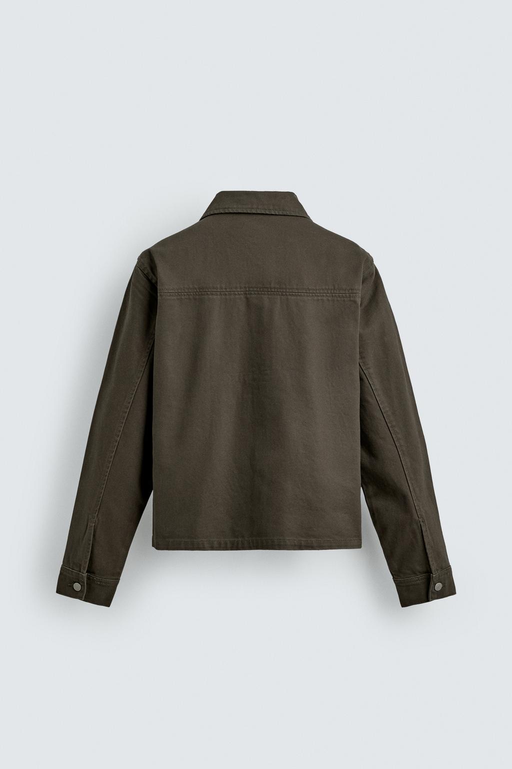 КУРТКА-РУБАШКА КЛАССИЧЕСКОГО КРОЯ С МОЛНИЕЙ