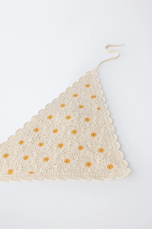 Трикотажная бандана «маргаритки»- Заказать в России