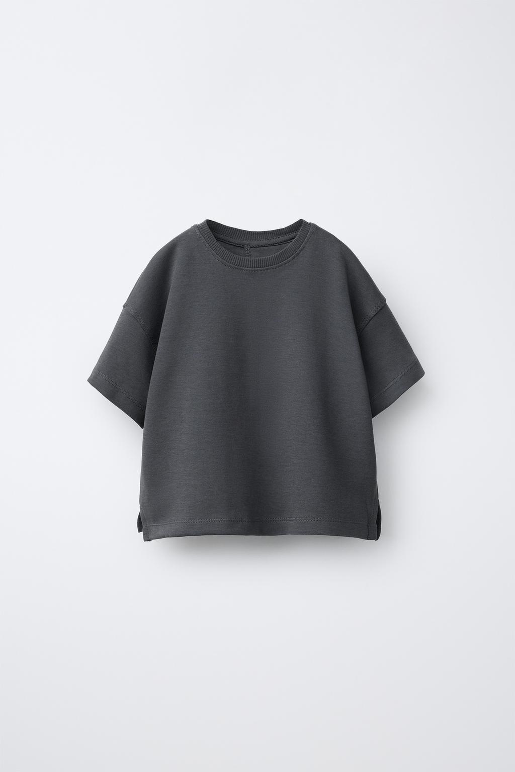 ОДНОТОННАЯ ФУТБОЛКА ИЗ ТКАНИ интерлок