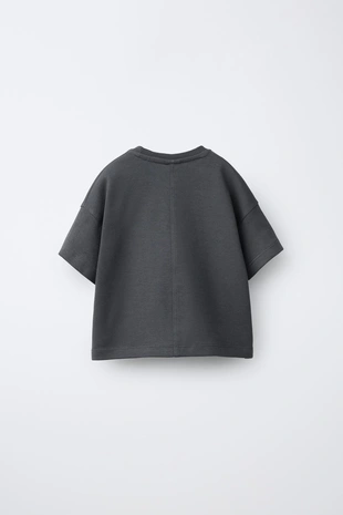 Однотонная футболка из ткани интерлок- Заказать в России