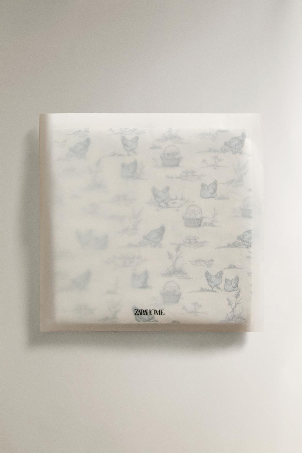 Набор бумажных салфеток с принтом (набор из 20 штук)