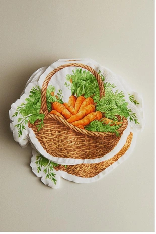 Набор бумажных салфеток с морковью (набор из 20 штук)- Заказать в России