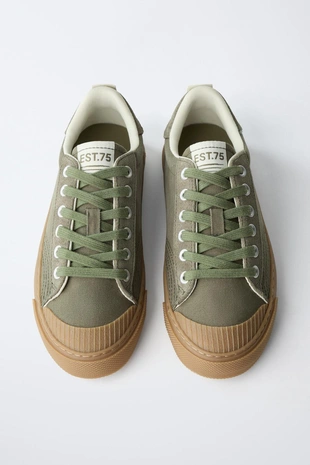 Комбинированные кеды- Заказать в России