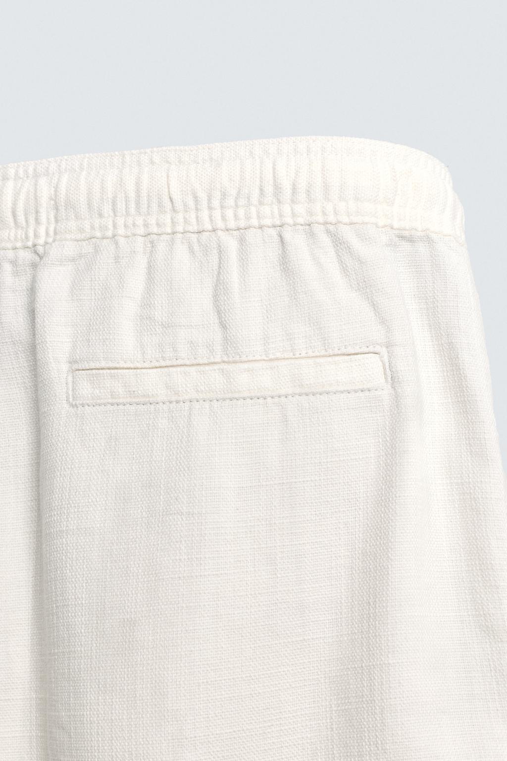 ШОРТЫ КЛАССИЧЕСКОГО КРОЯ ИЗ РЕЛЬЕФНОЙ ТКАНИ