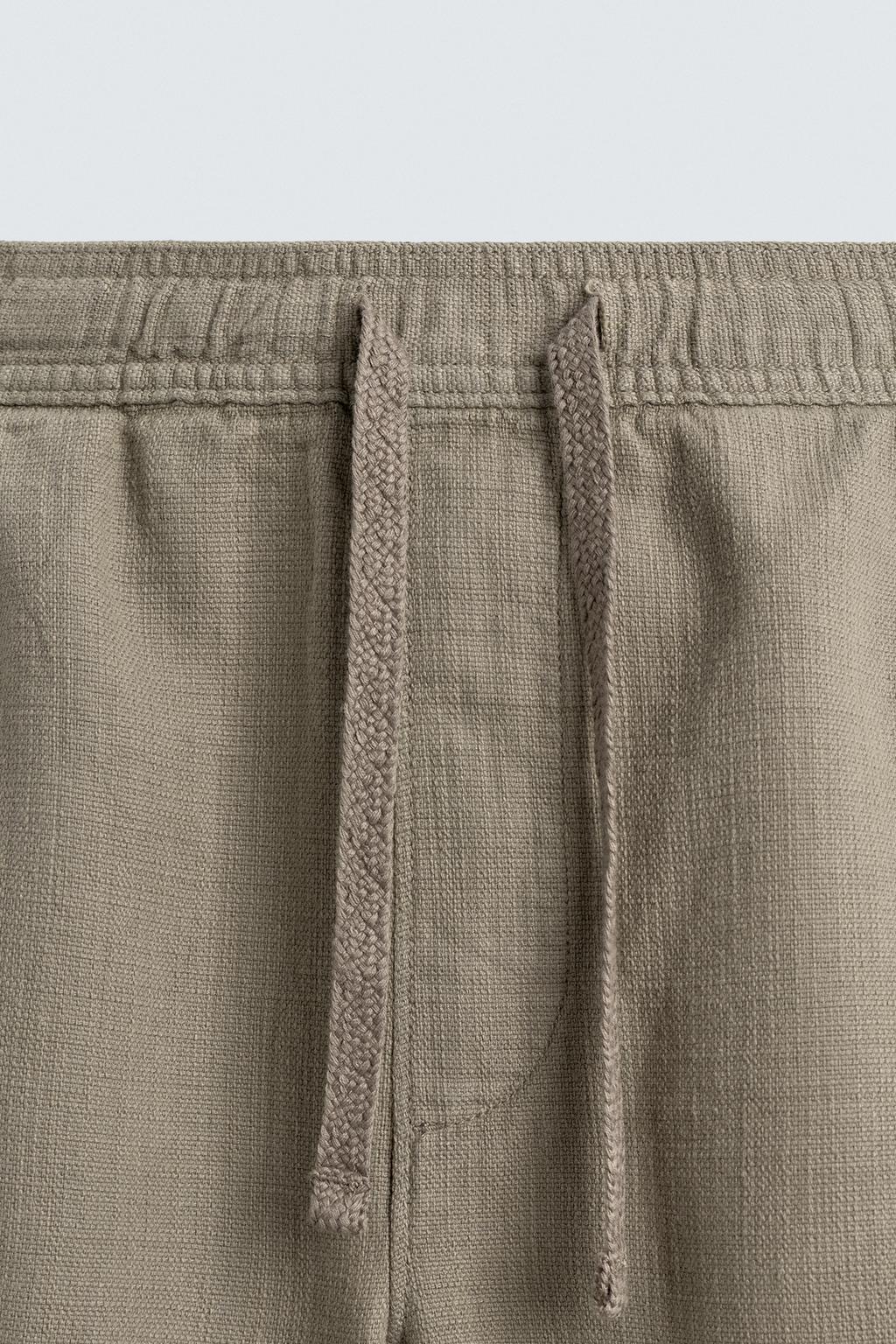 ШОРТЫ КЛАССИЧЕСКОГО КРОЯ ИЗ РЕЛЬЕФНОЙ ТКАНИ