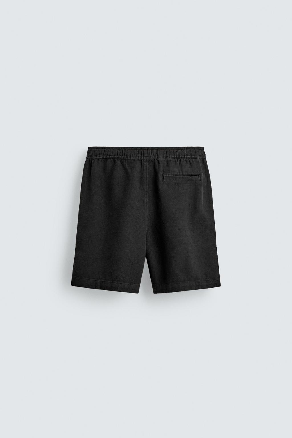 ШОРТЫ КЛАССИЧЕСКОГО КРОЯ ИЗ РЕЛЬЕФНОЙ ТКАНИ