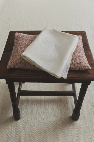 Простынь из мятого льна- Заказать в России