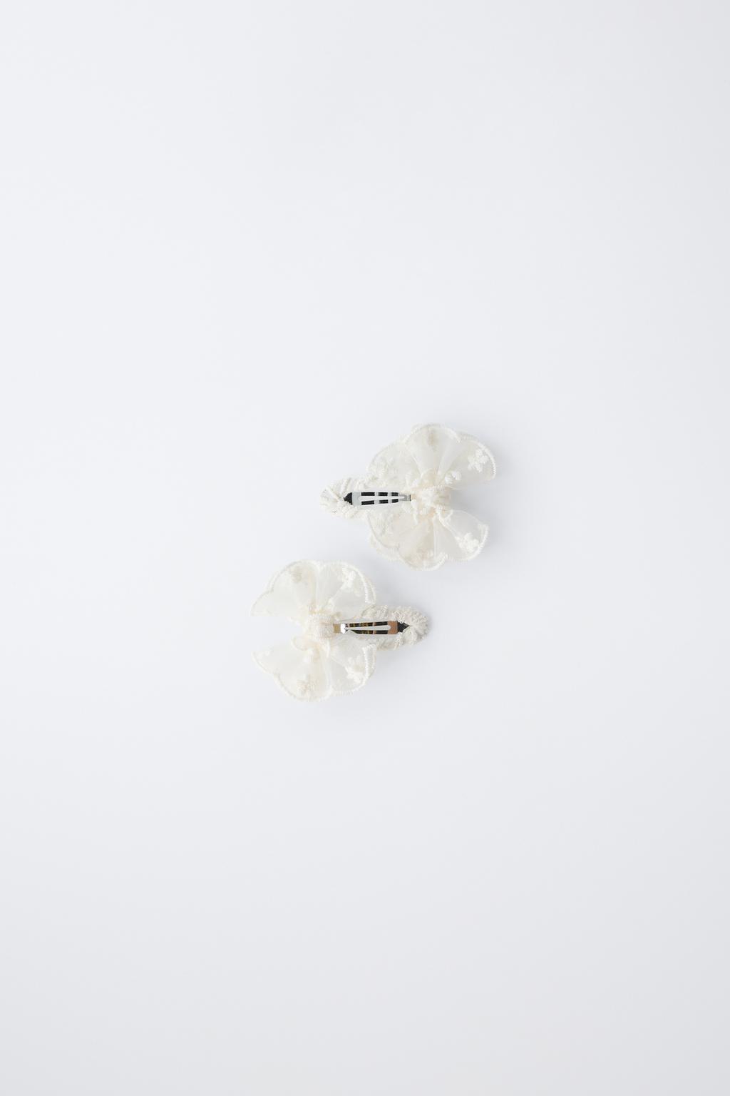 НАБОР ИЗ ДВУХ ЗАКОЛОК «БАБОЧКИ ИЗ ОРГАНЗЫ»