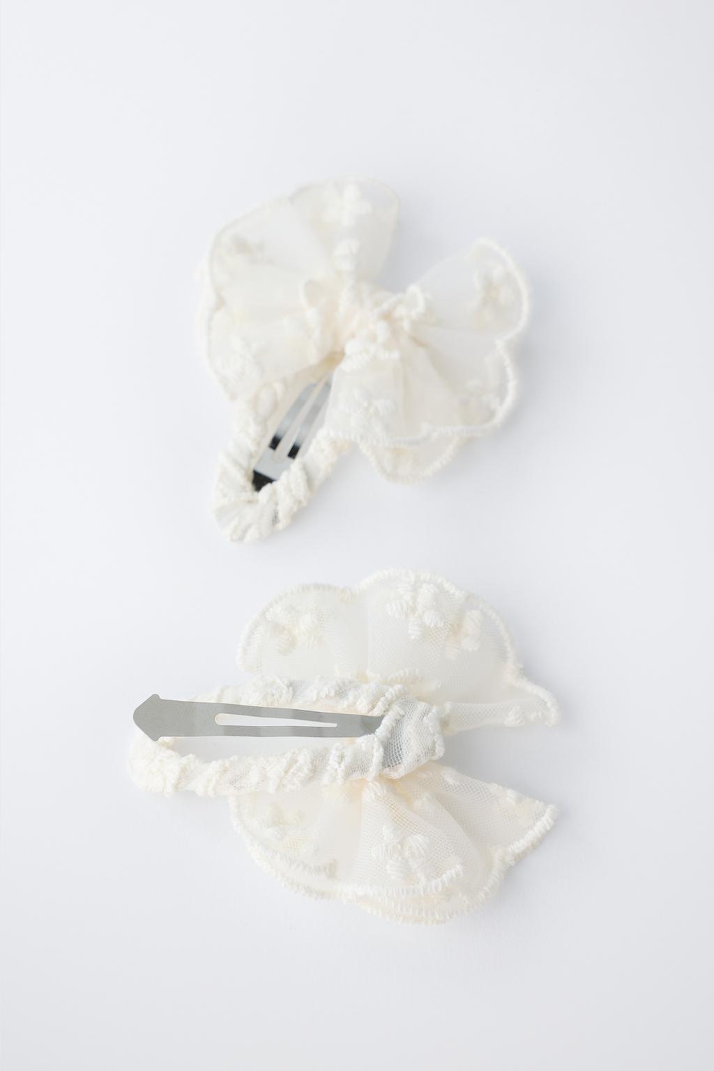 НАБОР ИЗ ДВУХ ЗАКОЛОК «БАБОЧКИ ИЗ ОРГАНЗЫ»