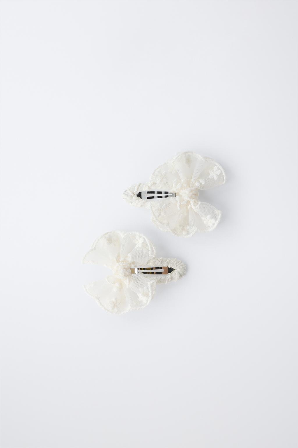 НАБОР ИЗ ДВУХ ЗАКОЛОК «БАБОЧКИ ИЗ ОРГАНЗЫ»