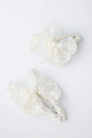 Набор из двух заколок «бабочки из органзы»- Заказать в России