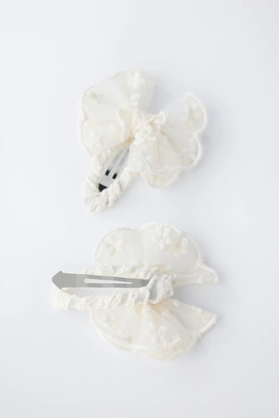 Набор из двух заколок «бабочки из органзы»- Заказать в России