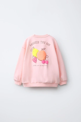 Толстовка с рельефным принтом- Заказать в России