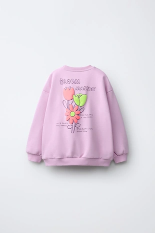 Толстовка с рельефным принтом