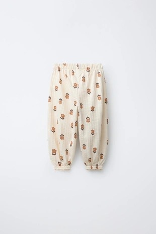 Брюки-джоггеры с цветочным кружевом- Заказать в России