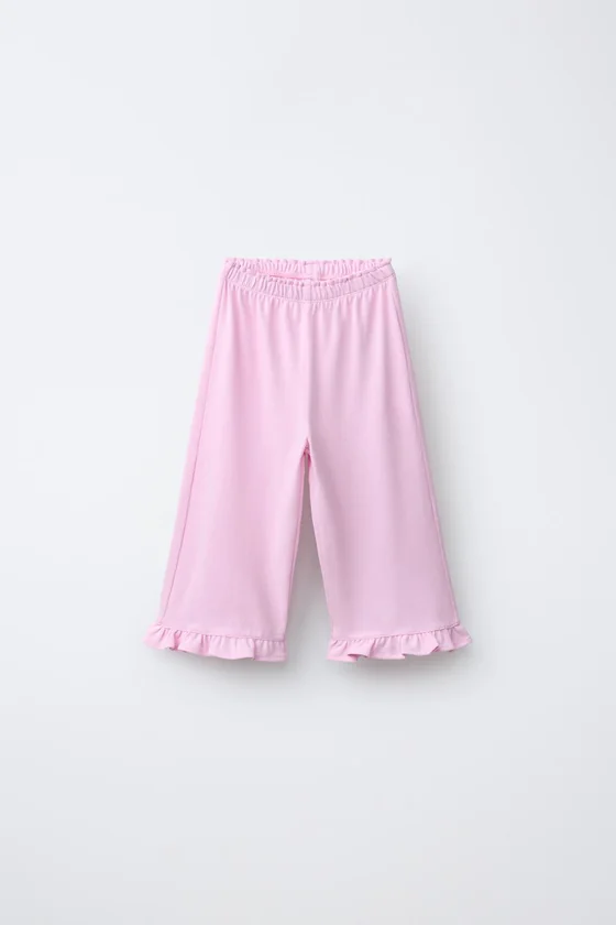 БРЮКИ-КЮЛОТЫ С ВОЛАНАМИ
