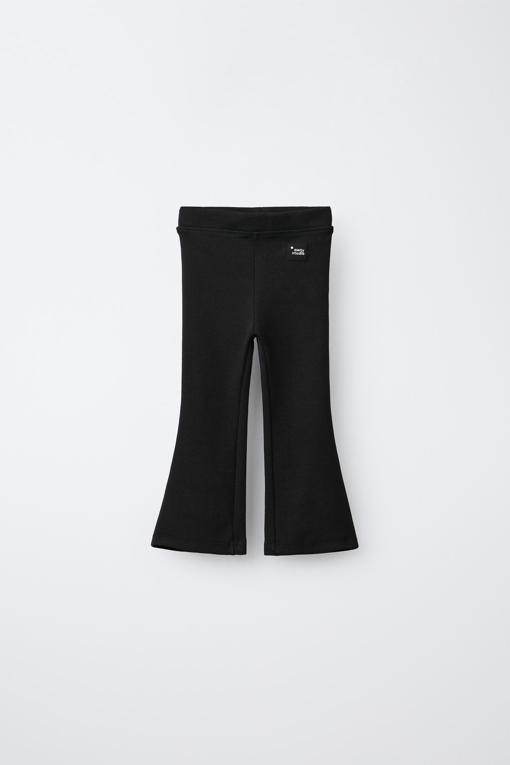 ЛЕГИНСЫ клёш ИЗ ТКАНИ ИНТЕРЛОК С ЭТИКЕТКОЙ