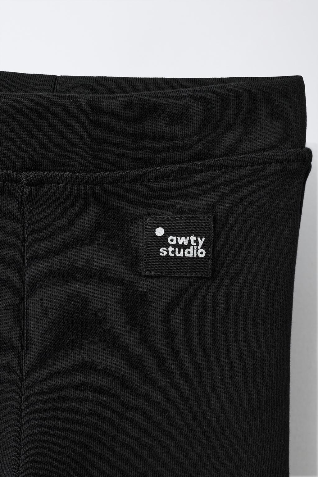 ЛЕГИНСЫ клёш ИЗ ТКАНИ ИНТЕРЛОК С ЭТИКЕТКОЙ