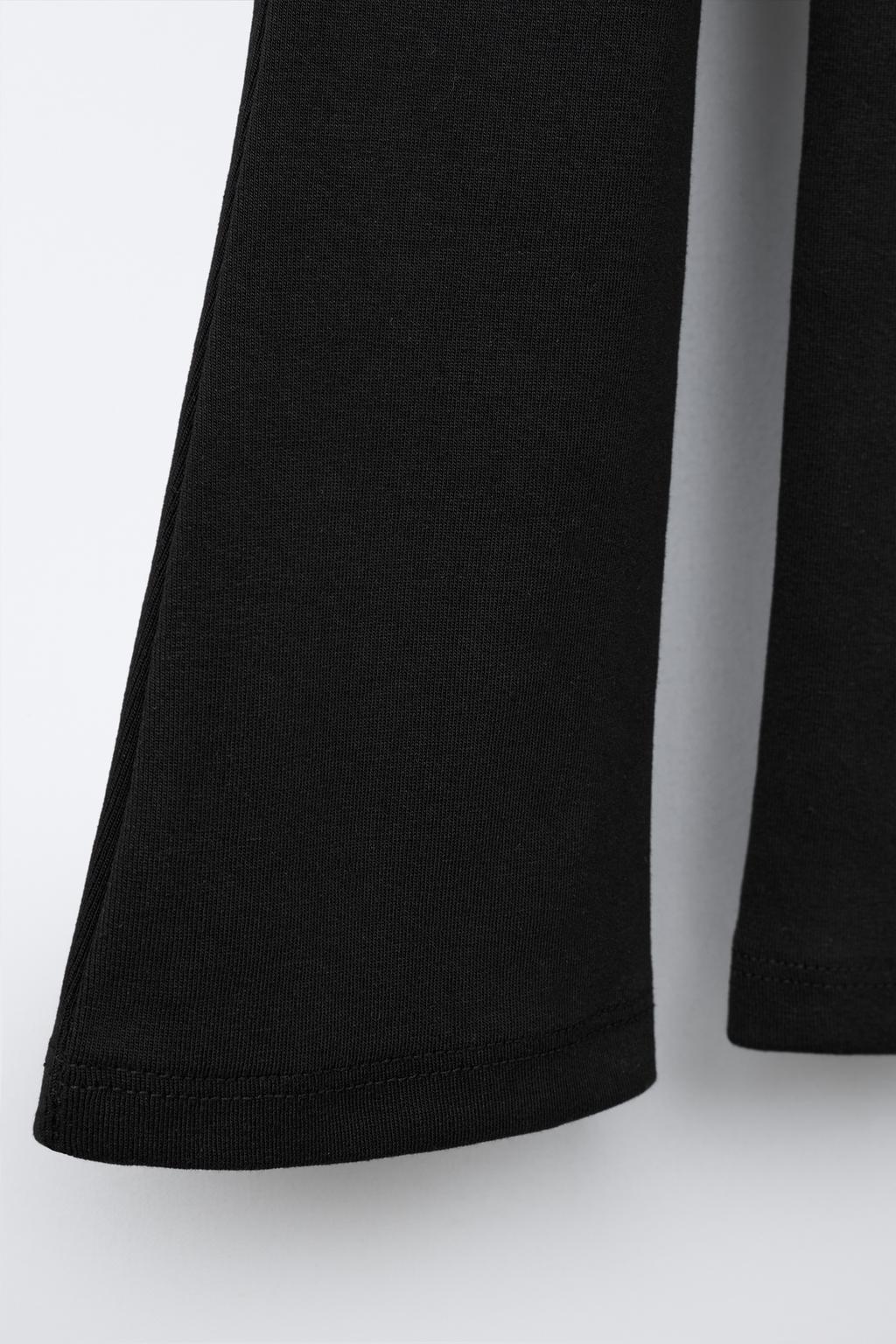 ЛЕГИНСЫ клёш ИЗ ТКАНИ ИНТЕРЛОК С ЭТИКЕТКОЙ