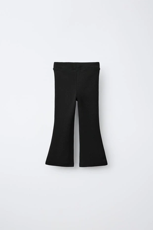 Легинсы клёш из ткани интерлок с этикеткой- Заказать в России