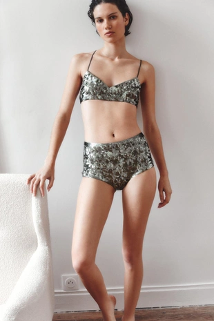 Бралетт с пайетками и бисером- Заказать в России