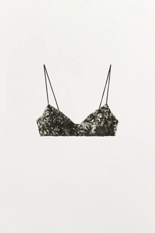 Бралетт с пайетками и бисером- Заказать в России