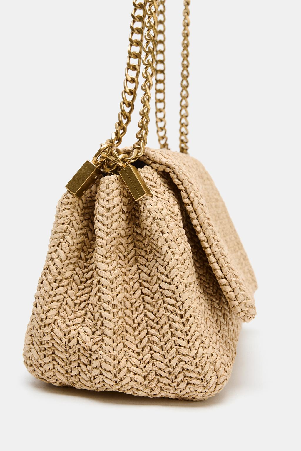 СУМКА ЧЕРЕЗ ПЛЕЧО С МЕТАЛЛИЧЕСКОЙ ЦЕПОЧКОЙ