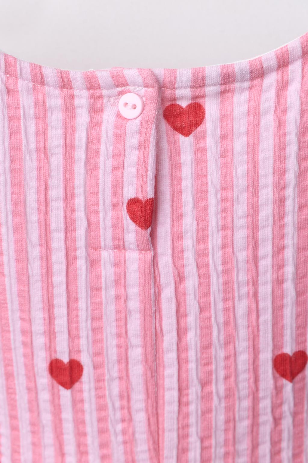 ПЛАТЬЕ В ПОЛОСКУ С СЕРДЦАМИ