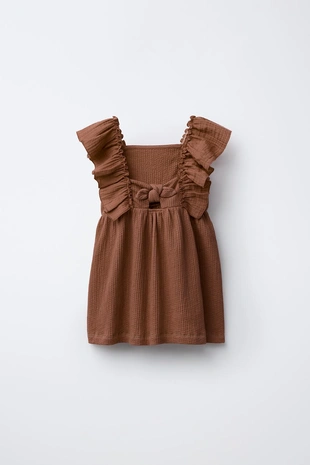 Платье из комбинированной ткани- Заказать в России