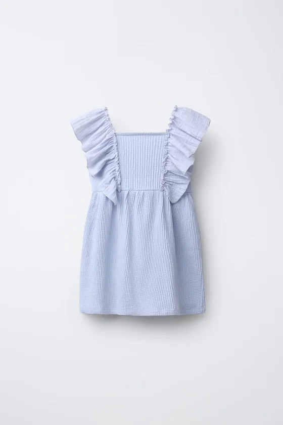 КОМБИНИРОВАННОЕ ПЛАТЬЕ ИЗ РЕЛЬЕФНОЙ ТКАНИ